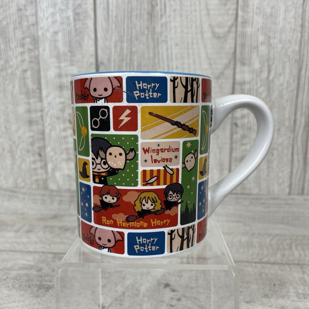 Harry Potter Wizarding World Coffee Tea Mug Dobby Ron Hermione 14oz Cartoon GUC